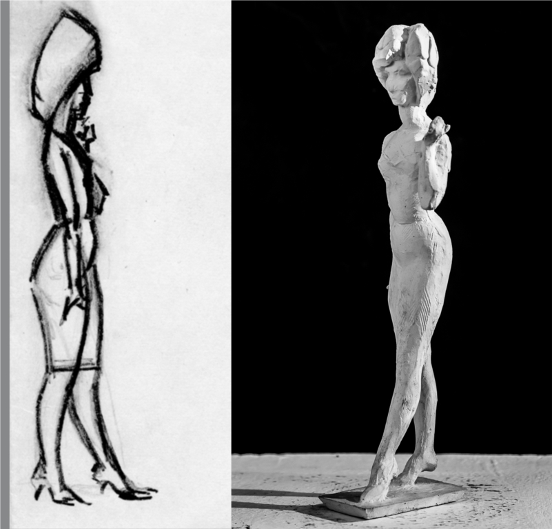 Владимир Циммерлинг. Эскиз к "МАНЕКЕНЩИЦЕ I", 1971 г.